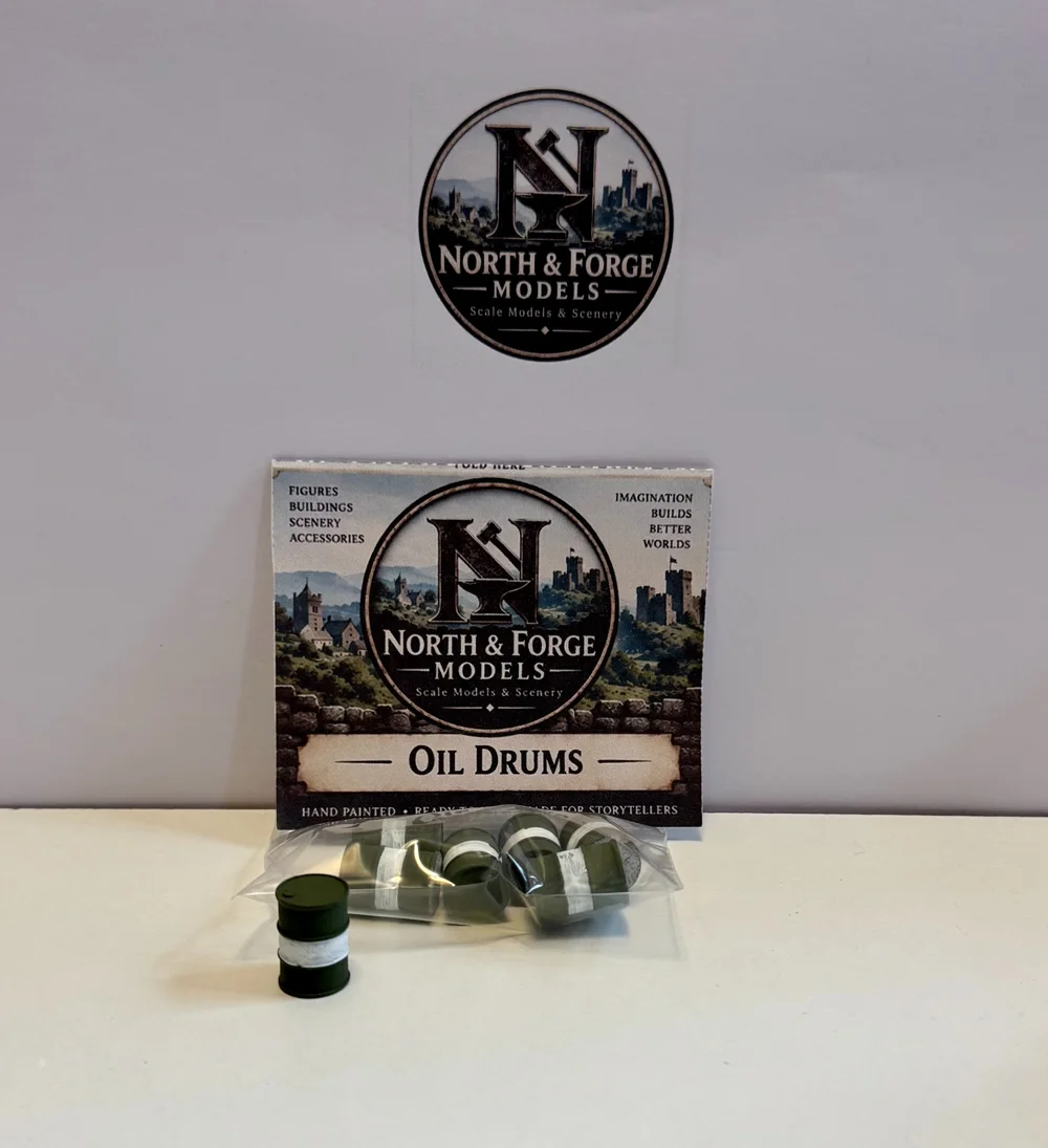 Green oil drums